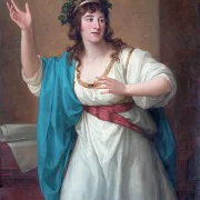 Angelica Kauffman | Stegreif Virtuosin Teresa Bandettini-Landucci von Lucca - 1794 | Gerahmter Kunstdruck | Klassizismus | formida