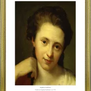 Angelica Kauffman | Portræt af Angelika Kauffmann - 1770 | Gallery Edition | Indrammet kunsttryk | Klassicisme