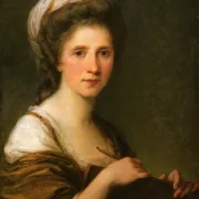 Angelica Kauffman | Selbstporträt Angelika Kauffmann - 1784 | Gerahmter Kunstdruck | Klassizismus | formida