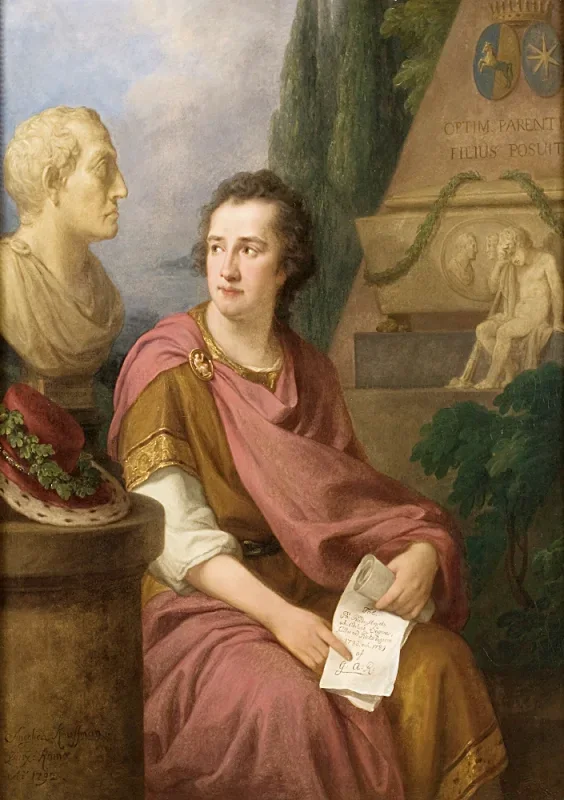 Angelica Kauffman | Baron Gustaf Adolf Reuterholm - 1792 | Gerahmter Kunstdruck | Klassizismus | formida