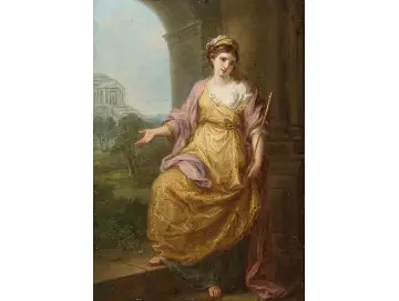 Angelica Kauffman | Weibliche Allegorie – 1780 | Gerahmter Kunstdruck | Klassizismus | formida