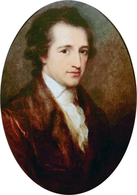 Angelica Kauffman | Den unge Goethe - 1787 | Indrammet kunsttryk | Klassicisme | formida