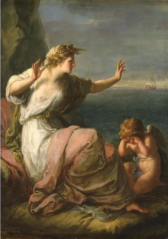 Angelica Kauffman | Ariadne von Theseus verlassen - 1774 | Gerahmter Kunstdruck | Klassizismus | formida