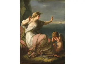 Angelica Kauffman | Ariadne von Theseus verlassen - 1774 | Gerahmter Kunstdruck | Klassizismus | formida