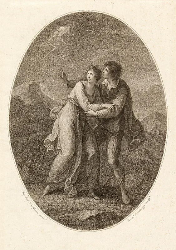 Angelica Kauffman | Celadon og Amelia - 1782 | Indrammet kunsttryk | Klassicisme | formida
