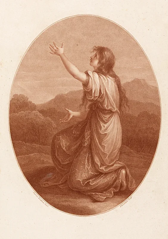 Angelica Kauffman | Cordelia - 1784 | Indrammet kunsttryk | Klassicisme | formida