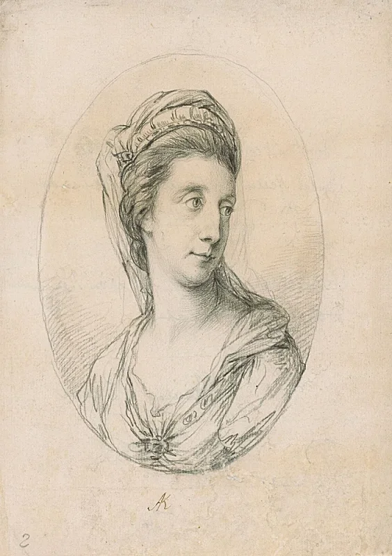 Angelica Kauffman | Dorothea Hellen - 1771 | Indrammet kunsttryk | Klassicisme | formida