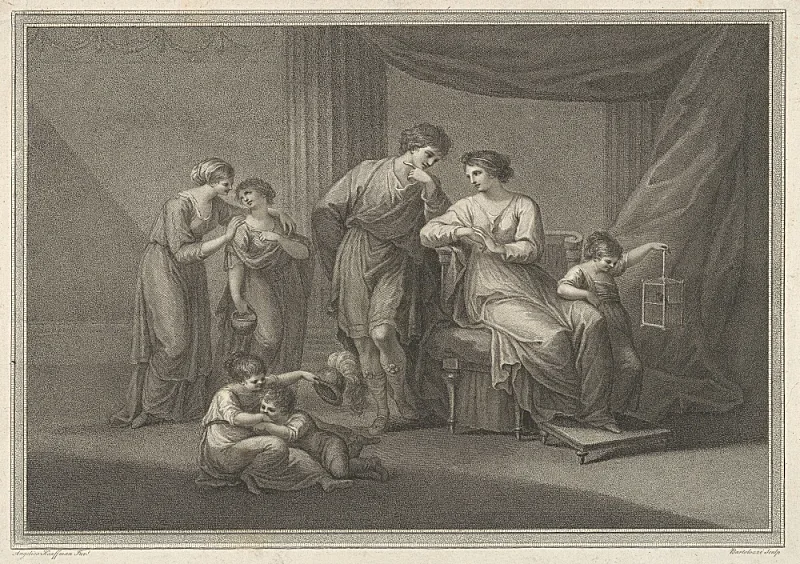 Angelica Kauffman | Paulus Aemilius - 1783 | Indrammet kunsttryk | Klassicisme | formida