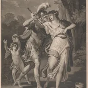 Angelica Kauffman | Rinaldo og Armida - 1775 | Indrammet kunsttryk | Klassicisme | formida