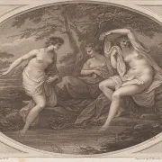 Angelica Kauffman | Nymfer efter badning - 1786 | Indrammet kunsttryk | Klassicisme | formida