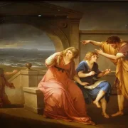 Angelica Kauffman | Plinius den Yngre og hans mor i Misenum – 1785 | Indrammet kunsttryk | Klassicisme | formida