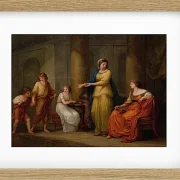Angelica Kauffman – Cornelia, Mutter der Gracchen 1788 | Giclée Kunstdruck gerahmt