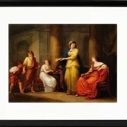 Angelica Kauffman – Cornelia, Mutter der Gracchen 1788 | Giclée Kunstdruck gerahmt
