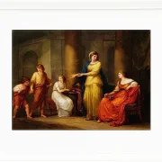 Angelica Kauffman – Cornelia, Mutter der Gracchen 1788 | Giclée Kunstdruck gerahmt