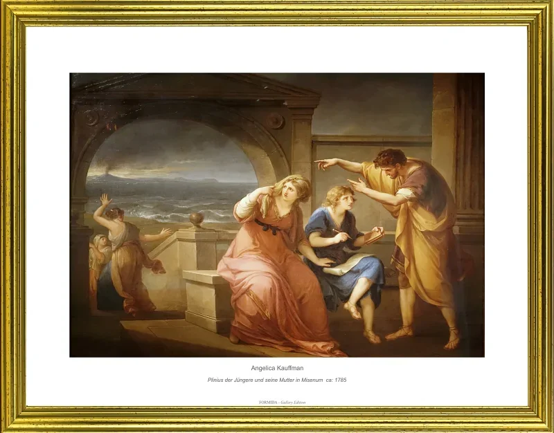 Angelica Kauffman | Plinius den Yngre og hans mor i Misenum – 1785 | Gallery Edition | Indrammet kunsttryk | Klassicisme