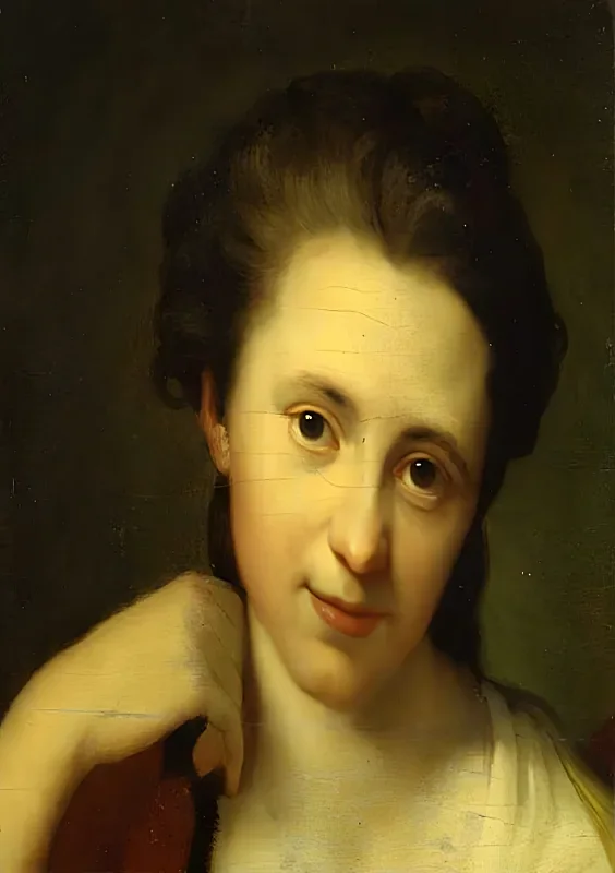 Angelica Kauffman | Porträt von Angelika Kauffmann - 1770 | Gerahmter Kunstdruck | Klassizismus | formida