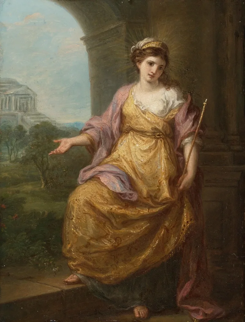 Angelica Kauffman – Edward Smith Stanley med sin første kone 1776 | Giclée Kunstdruck gerahmt