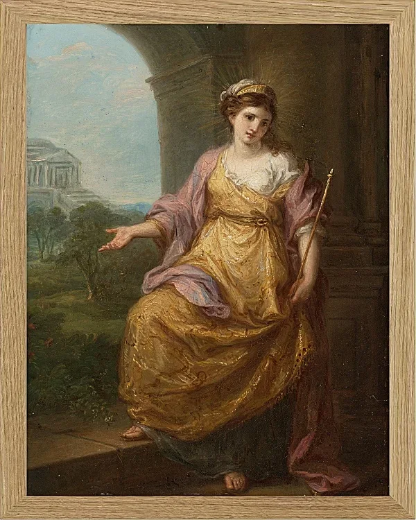 Angelica Kauffman – Edward Smith Stanley med sin første kone 1776 | Giclée Kunstdruck gerahmt