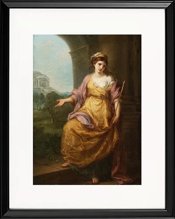 Angelica Kauffman – Edward Smith Stanley med sin første kone 1776 | Giclée Kunstdruck gerahmt