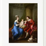 Angelica Kauffman – Edward Smith Stanley mit seiner ersten Frau 1776 | Giclée Kunstdruck gerahmt