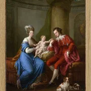 Angelica Kauffman – Edward Smith Stanley mit seiner ersten Frau 1776 | Giclée Kunstdruck gerahmt