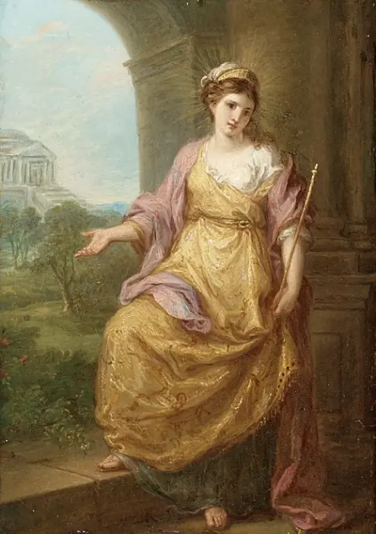 Angelica Kauffman | Kvinde Allegor - 1778 | Indrammet kunsttryk | Klassicisme | formida