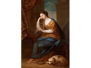 Angelica Kauffman | Penelope am Webstuhl – 1764 | Gerahmter Kunstdruck | Klassizismus | formida