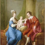 Angelica Kauffman | Edward Smith Stanley med sin første kone - 1776 | Indrammet kunsttryk | Klassicisme | formida