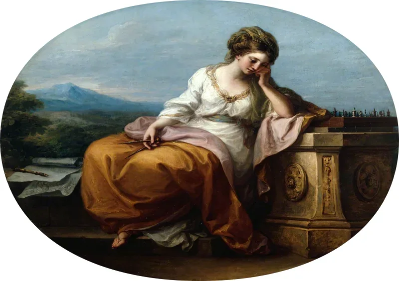 Angelica Kauffman | Komposition - 1780 | Gerahmter Kunstdruck | Klassizismus | formida