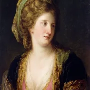 Angelica Kauffman | Frau in türkischer Kleidung - 1767 | Gerahmter Kunstdruck | Klassizismus | formida