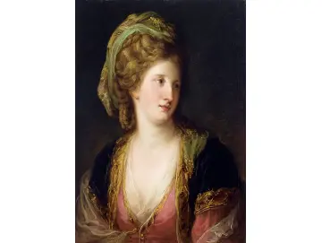 Angelica Kauffman | Frau in türkischer Kleidung - 1767 | Gerahmter Kunstdruck | Klassizismus | formida