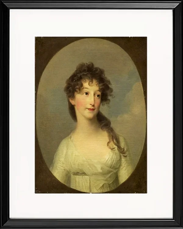Angelica Kauffman – Franciska Krasinska 1790 | Giclée Kunstdruck gerahmt