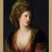 Angelica Kauffman – Frau in türkischer Kleidung 1767 | Giclée Kunstdruck gerahmt