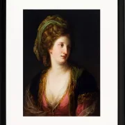 Angelica Kauffman – Frau in türkischer Kleidung 1767 | Giclée Kunstdruck gerahmt