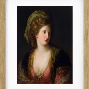 Angelica Kauffman – Frau in türkischer Kleidung 1767 | Giclée Kunstdruck gerahmt