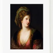 Angelica Kauffman – Frau in türkischer Kleidung 1767 | Giclée Kunstdruck gerahmt