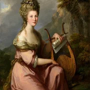 Angelica Kauffman | Porträt von Sarah Harrop als Muse - 1781 | Gerahmter Kunstdruck | Klassizismus | formida