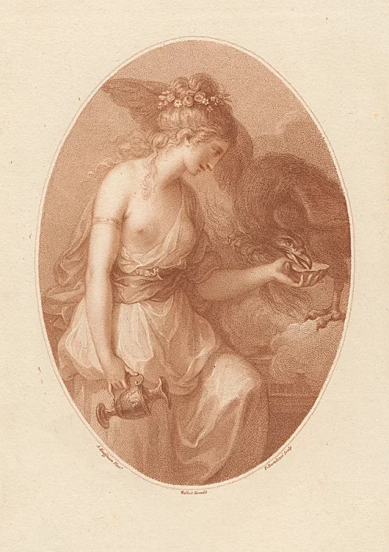 Angelica Kauffman | Hebe - 1782 | Gerahmter Kunstdruck | Klassizismus | formida
