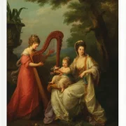 Angelica Kauffman – Gruppenporträt von Lady Elizabeth Smith-Stanley 1778 | Giclée Kunstdruck gerahmt