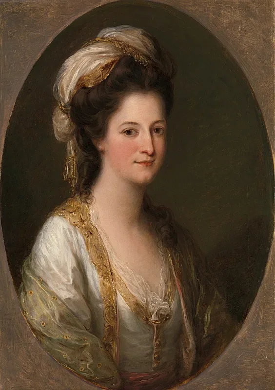 Angelica Kauffman | Lady Hervey - 1770 | Indrammet kunsttryk | Klassicisme | formida