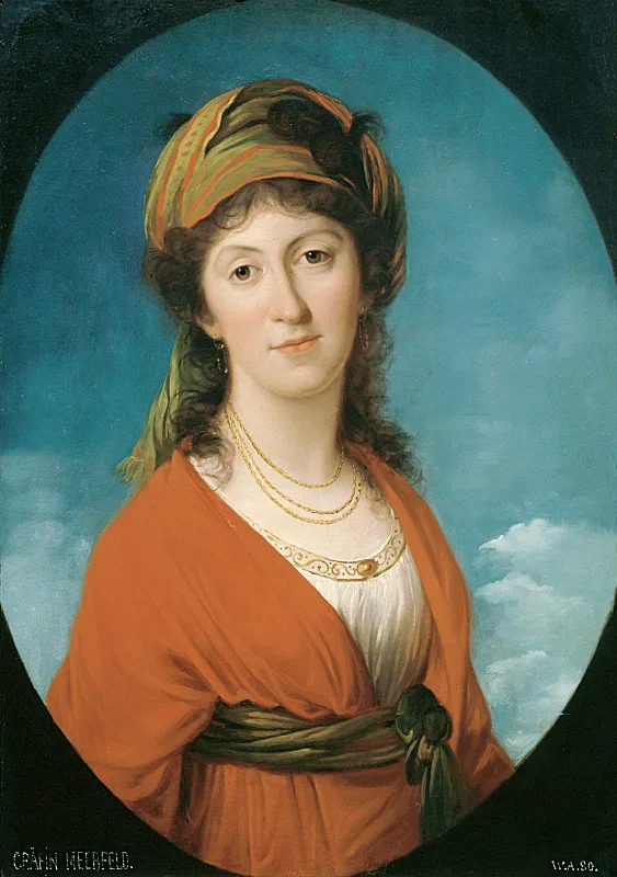 Angelica Kauffman | Marie Therese Gräfin Meerfeld - 1790 | Gerahmter Kunstdruck | Klassizismus | formida