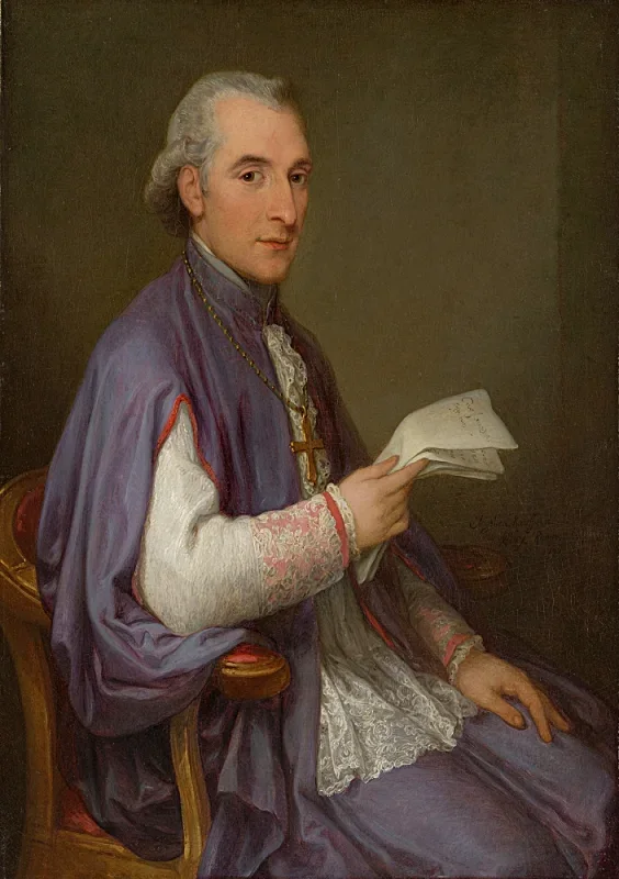 Angelica Kauffman | Monsignore Giuseppe Spina – 1798 | Gerahmter Kunstdruck | Klassizismus | formida