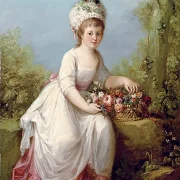 Angelica Kauffman | Portræt af en ung pige - 1780 | Indrammet kunsttryk | Klassicisme | formida
