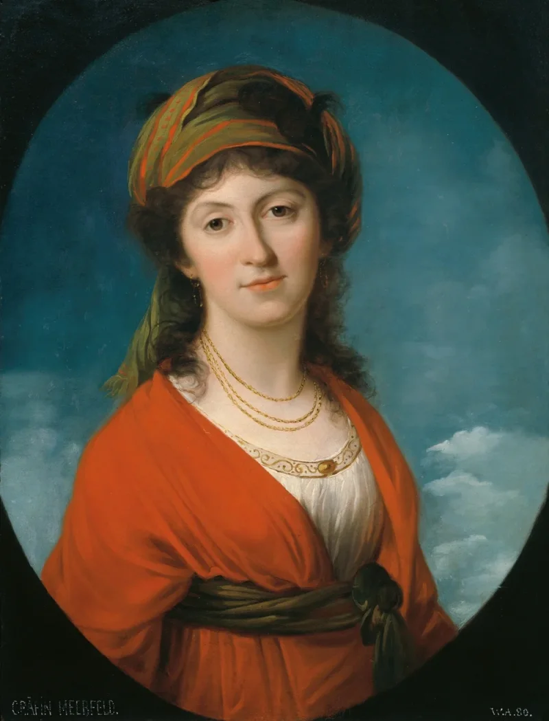 Angelica Kauffman – Marie Therese Gräfin Meerfeld 1790 | Giclée Kunstdruck gerahmt
