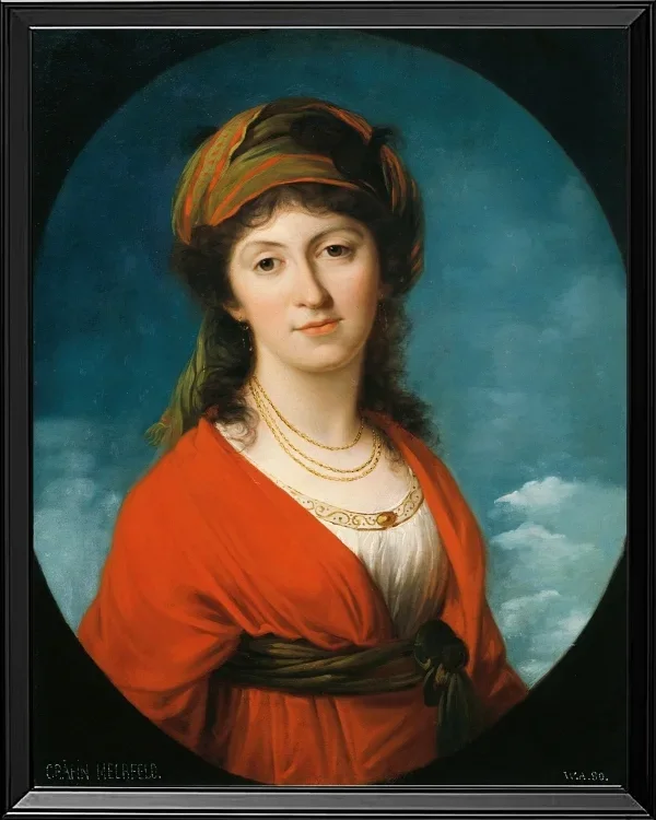 Angelica Kauffman – Marie Therese Gräfin Meerfeld 1790 | Giclée Kunstdruck gerahmt