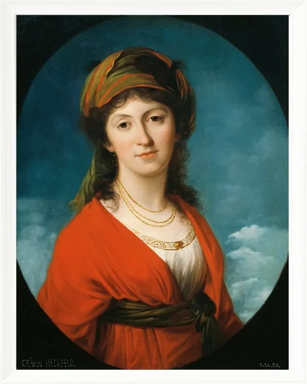 Angelica Kauffman – Marie Therese Gräfin Meerfeld 1790 | Giclée Kunstdruck gerahmt
