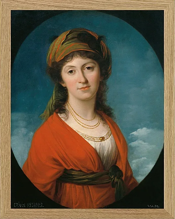 Angelica Kauffman – Marie Therese Gräfin Meerfeld 1790 | Giclée Kunstdruck gerahmt