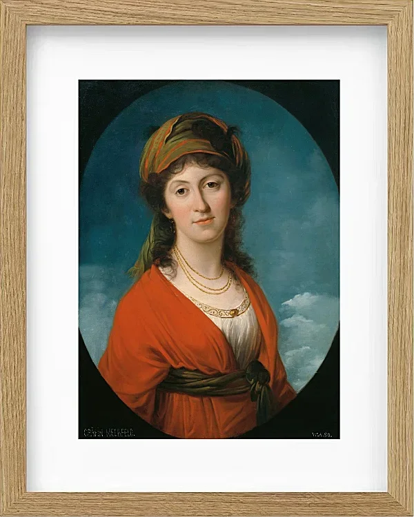 Angelica Kauffman – Marie Therese Gräfin Meerfeld 1790 | Giclée Kunstdruck gerahmt