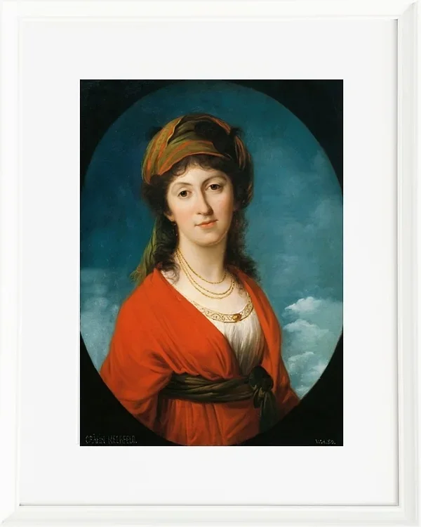 Angelica Kauffman – Marie Therese Gräfin Meerfeld 1790 | Giclée Kunstdruck gerahmt