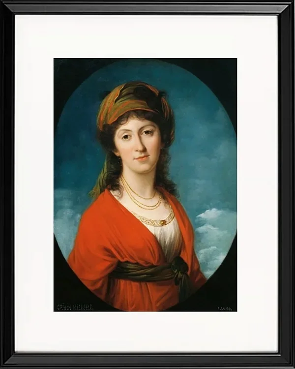 Angelica Kauffman – Marie Therese Gräfin Meerfeld 1790 | Giclée Kunstdruck gerahmt